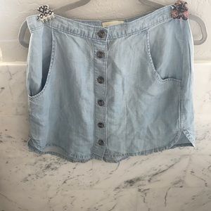 Cloth & stone skirt small jeans material